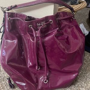 Coach plum purse